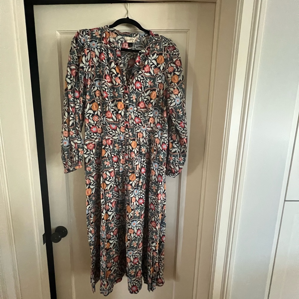 Universal Thread Multicolor Floral Long Sleeve Dress